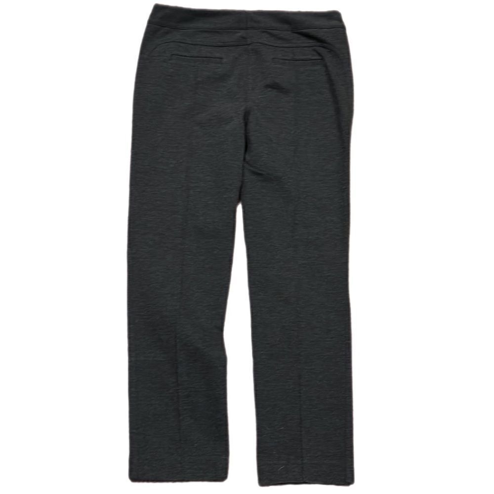 Alfani Petite Gray Straight Leg Career Dress Pants Stretch Zip Pocket 10P - Picture 3 of 7